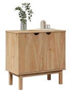vidaXL Шкаф за антре OTTA 75x40x75 см борово дърво масив