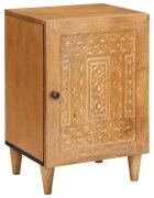 vidaXL Шкаф за баня 38 x 33 x 58 см Солидно мангово дърво