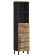 vidaXL Шкаф за баня 38x335x160 см масивно мангово дърво