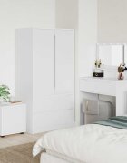 vidaXL Шкаф за баня 405 x 40 x 44 см Инженерна дървесина Бяло