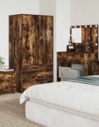 vidaXL Шкаф за баня 405 x 40 x 44 см Инженерна дървесина Димян дъб