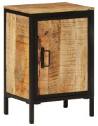 vidaXL Шкаф за баня 40x30x60 см мангово дърво масив и желязо
