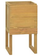 vidaXL Шкаф за баня 41x40x75 см тиково дърво масив