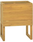 vidaXL Шкаф за баня 60x40x75 см тиково дърво масив