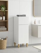 vidaXL Шкаф за баня ARNHEM Бял гланц 30 x 31 x 80 см