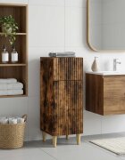 vidaXL Шкаф за баня ARNHEM Опушен дъб 30 x 31 x 80 см