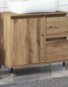 vidaXL Шкаф за баня Artisan Oak 65x33x60 cm Инженерна дървесина