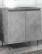 vidaXL Шкаф за баня бетонно сив 58x33x60 см инженерно дърво