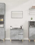 vidaXL Шкаф за баня бетонно сив 65x33x60 см инженерно дърво