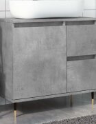 vidaXL Шкаф за баня бетонно сив 65x33x60 см инженерно дърво