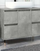 vidaXL Шкаф за баня бетонно сив 80x33x60 см инженерно дърво