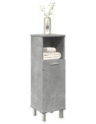 vidaXL Шкаф за баня бетонно сиво 30x30x95 см ПДЧ