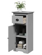 vidaXL Шкаф за баня BODO сив 44x30x90 см