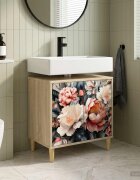 vidaXL Шкаф за баня BORNE Сонома 60 x 40 x 60 см Инженерна дървесина