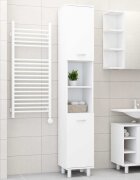 vidaXL Шкаф за баня бял 30x30x179 см инженерно дърво