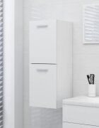vidaXL Шкаф за баня бял 30x30x80 см инженерно дърво