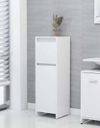 vidaXL Шкаф за баня бял 30x30x95 см инженерно дърво