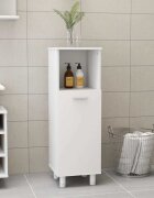 vidaXL Шкаф за баня бял 30x30x95 см инженерно дърво