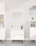 vidaXL Шкаф за баня бял 65x33x60 см инженерно дърво