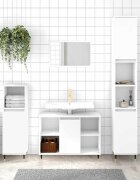 vidaXL Шкаф за баня бял 80x33x60 см инженерно дърво