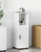 vidaXL Шкаф за баня Бяло 30 x 35 x 95 см Инженерна дървесина Метал
