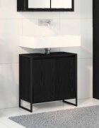 vidaXL Шкаф за баня Черния дъб 60 x 30 x 60 cm Инженерна дървесина