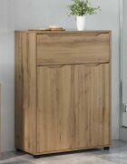 vidaXL Шкаф за баня Дъб 725 x 365 x 100 см Инженерна дървесина