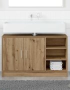 vidaXL Шкаф за баня Дъб 90 x 29 x 55 см Инженерна дървесина