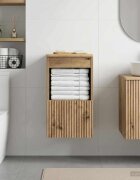 vidaXL Шкаф за баня Дъб артизан 30 x 35 x 50 см Инженерна дървесина