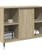 vidaXL Шкаф за баня дъб сонома 80x33x60 см инженерно дърво