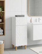 vidaXL Шкаф за баня DELFT Бяло 30 x 31 x 80 см Инженерна дървесина