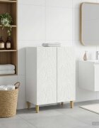 vidaXL Шкаф за баня DELFT Бяло 595 x 31 x 80 см Инженерна дървесина