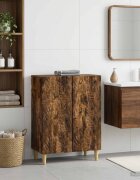 vidaXL Шкаф за баня DELFT Опушен дъб 595 x 31 x 80 см