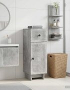 vidaXL Шкаф за баня EDE Бетонно сиво 30 x 31 x 80 см