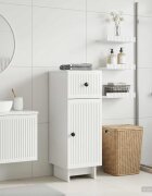 vidaXL Шкаф за баня EDE Бял гланц 30 x 31 x 80 см Инженерна дървесина