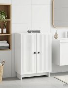vidaXL Шкаф за баня EDE Бял гланц 595 x 31 x 80 см