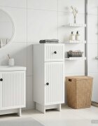 vidaXL Шкаф за баня EDE Бяло 30 x 31 x 80 см Инженерна дървесина