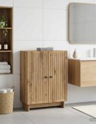 vidaXL Шкаф за баня EDE Дъб артизан 595 x 31 x 80 см