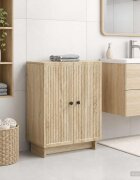 vidaXL Шкаф за баня EDE Дъб сонома 595 x 31 x 80 см
