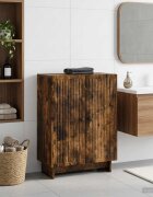 vidaXL Шкаф за баня EDE Опушен дъб 595 x 31 x 80 см