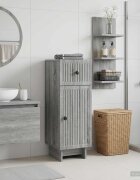 vidaXL Шкаф за баня EDE Сив Сонома 30 x 31 x 80 см Инженерна дървесина
