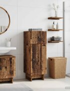 vidaXL Шкаф за баня EDE Старо дърво 30 x 31 x 80 см
