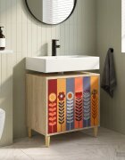 vidaXL Шкаф за баня ESSEN Сонома 60 x 40 x 60 см Инженерна дървесина