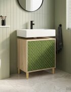 vidaXL Шкаф за баня GELEEN Сонома 60 x 40 x 60 см Инженерна дървесина