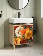 vidaXL Шкаф за баня GENNEP Сонома 60 x 40 x 60 см Инженерна дървесина