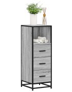 vidaXL Шкаф за баня Grey Sonoma 35x375x100 cm Инженерна дървесина