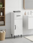 vidaXL Шкаф за баня HAARLEM Бял гланц 30 x 31 x 80 см
