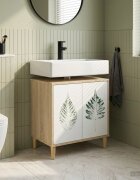 vidaXL Шкаф за баня HANAU Сонома 60 x 40 x 60 см Инженерна дървесина