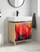 vidaXL Шкаф за баня HEESCH Сонома 60 x 40 x 60 см Инженерна дървесина