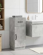 vidaXL Шкаф за баня HOORN Бетонно сиво 30 x 31 x 77 см